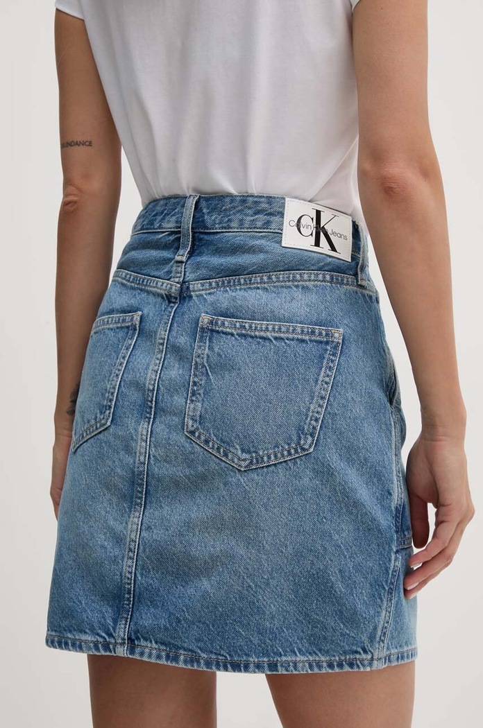 Oblečenie Rifľová sukňa Calvin Klein Jeans J20J223681 modrá