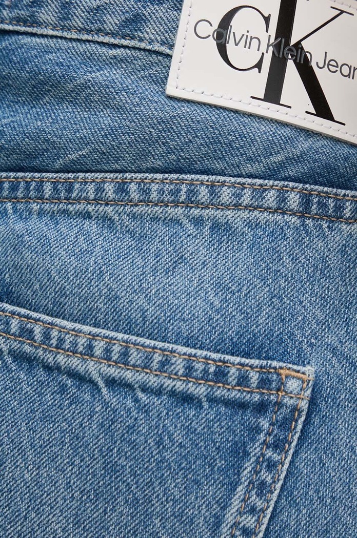 Rifľová sukňa Calvin Klein Jeans J20J223681 modrá