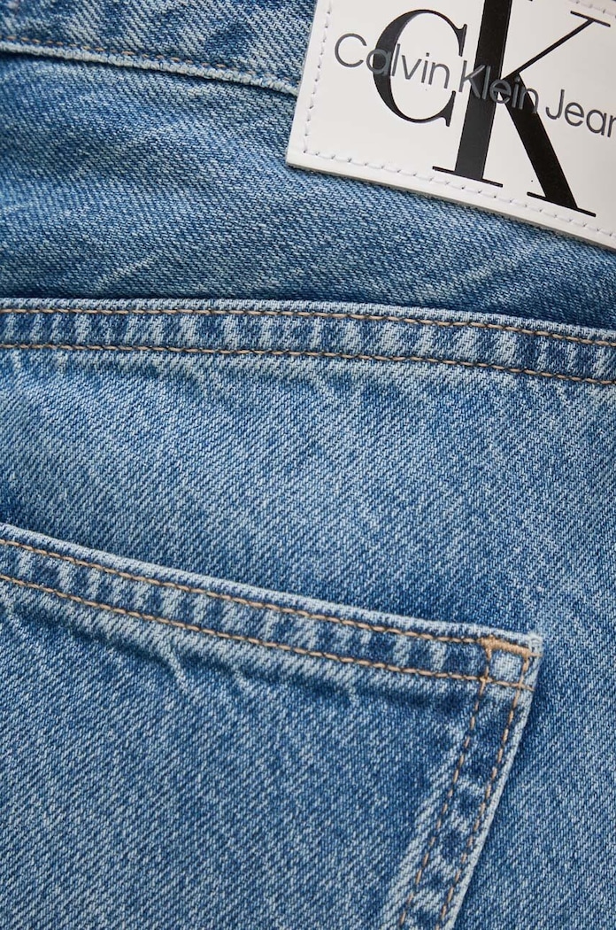 Rifľová sukňa Calvin Klein Jeans J20J223681 modrá