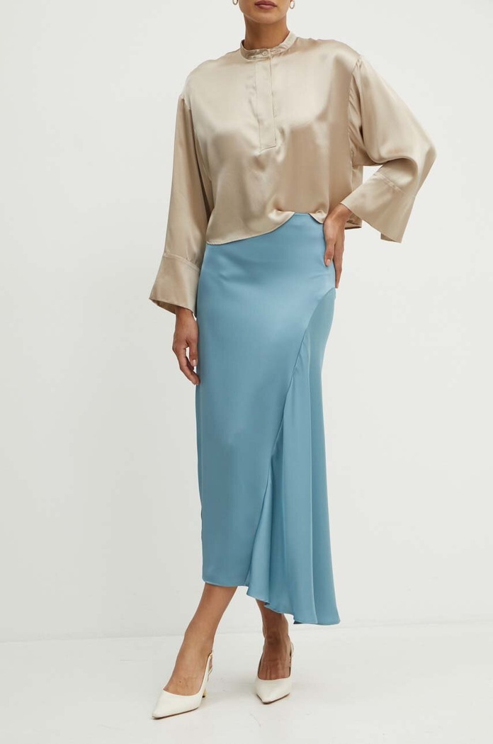 Sukně Weekend Max Mara maxi modrá 2425106041600