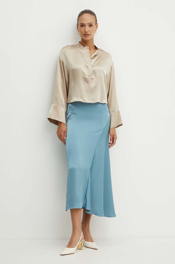 Sukně Weekend Max Mara 2425106041600 modrá AW24