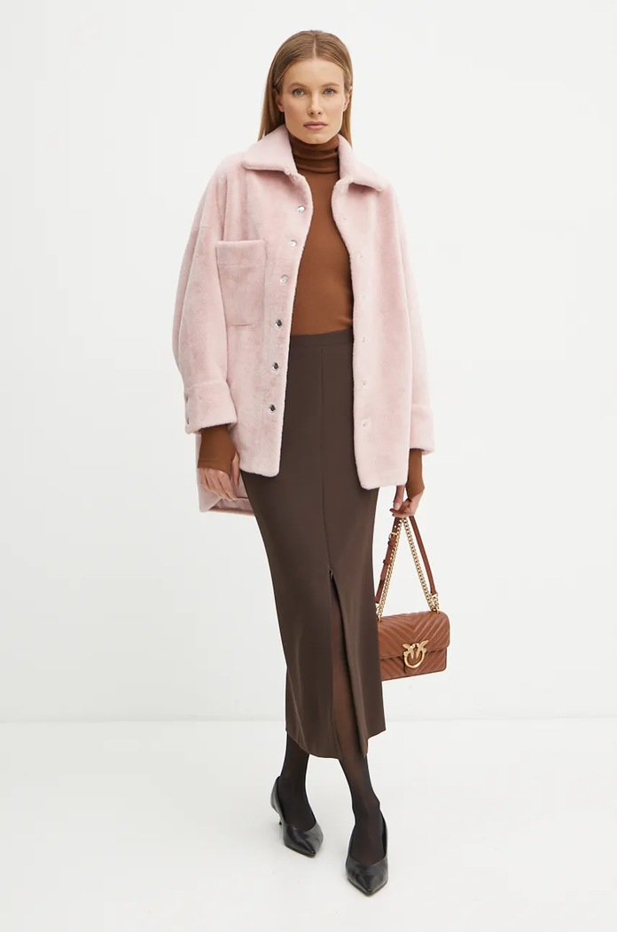 Φούστα Pinko 104199.A24J καφέ AW24