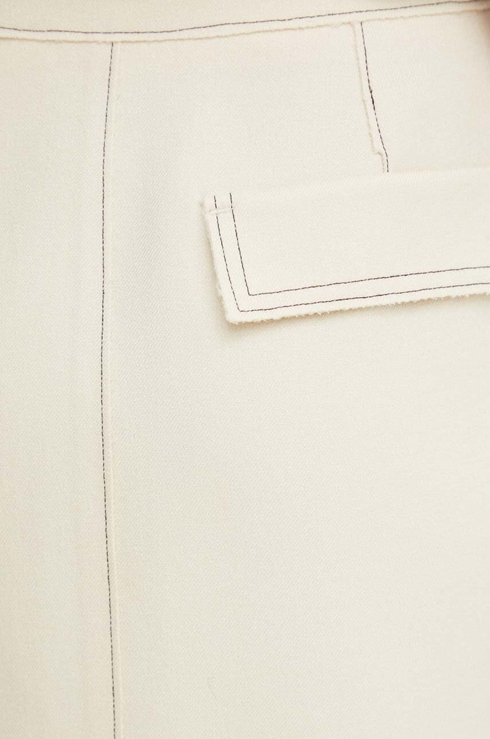 Suknja Day Birger et Mikkelsen Kellie - Bonded Viscose Blend bež DAY65243264