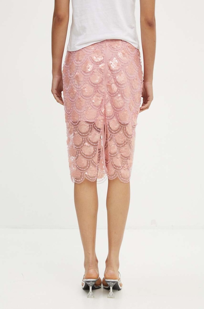 Odzież Rotate spódnica Sequin Pencil Skirt 1134461922 różowy