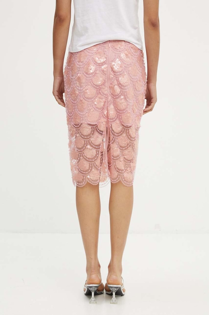 Odzież Rotate spódnica Sequin Pencil Skirt 1134461922 różowy