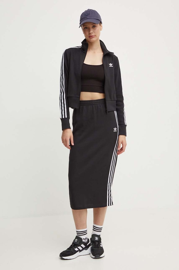 Φούστα adidas Originals Knitted Skirt IY7279 μαύρο AW24