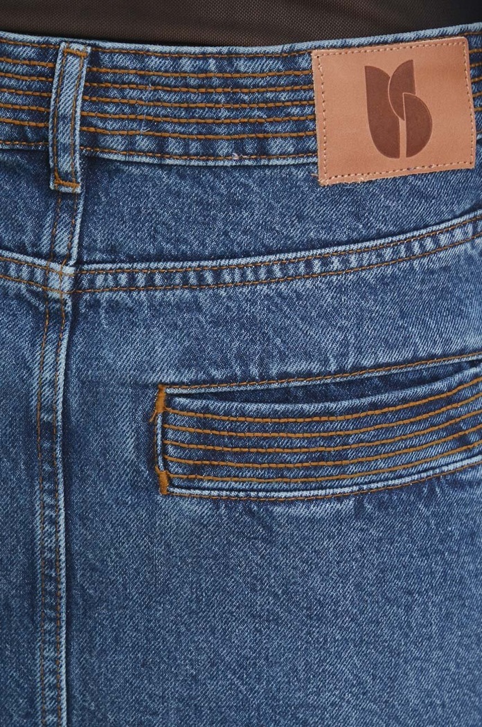 Fustă din denim BA&SH 1H24MATH albastru
