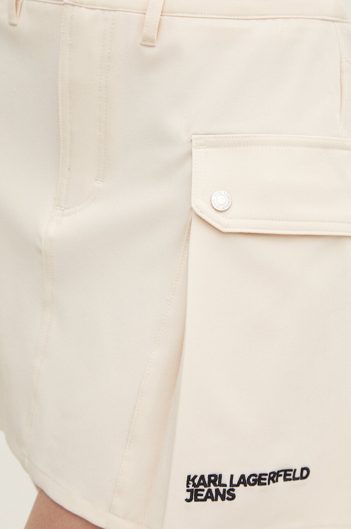 Karl Lagerfeld Jeans spódnica beżowy 245J1203