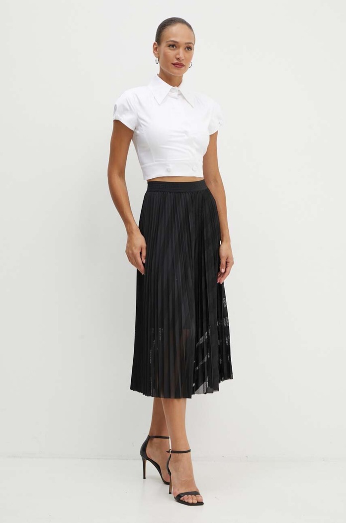 Sukně Karl Lagerfeld 245W1201 černá AW24