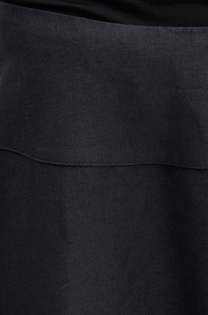 Lněná sukně By Malene Birger LEONNE černá Q70967010