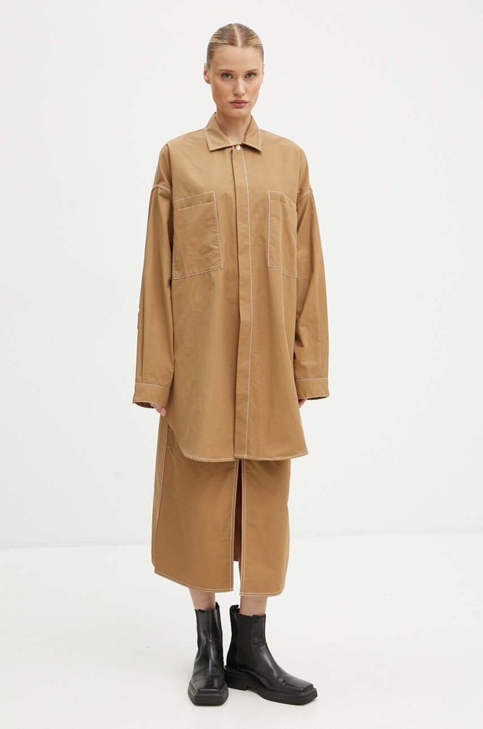 Φούστα Sunnei RTWWSKR005 μπεζ AW24