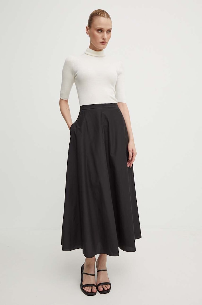 Theory spódnica O0504302 czarny AW24