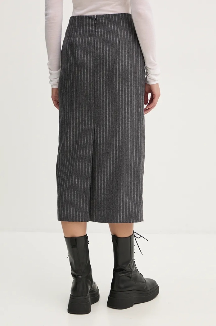 Oblečení Vlněná sukně The Kooples FJUP29054K šedá