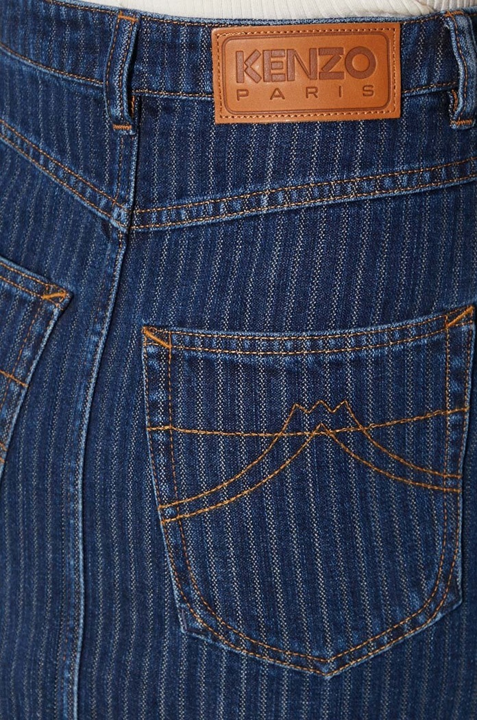 Kenzo denim skirt Mini Skirt Stripped Jacquard FE62DJ2806F2.DD