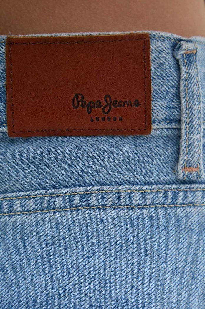 Τζιν φούστα Pepe Jeans MAXI SKIRT HW TIE DYE PL901133 μπλε