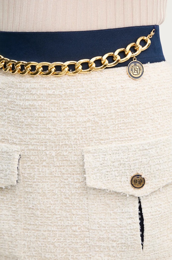 Φούστα Elisabetta Franchi μπεζ GO07447E2
