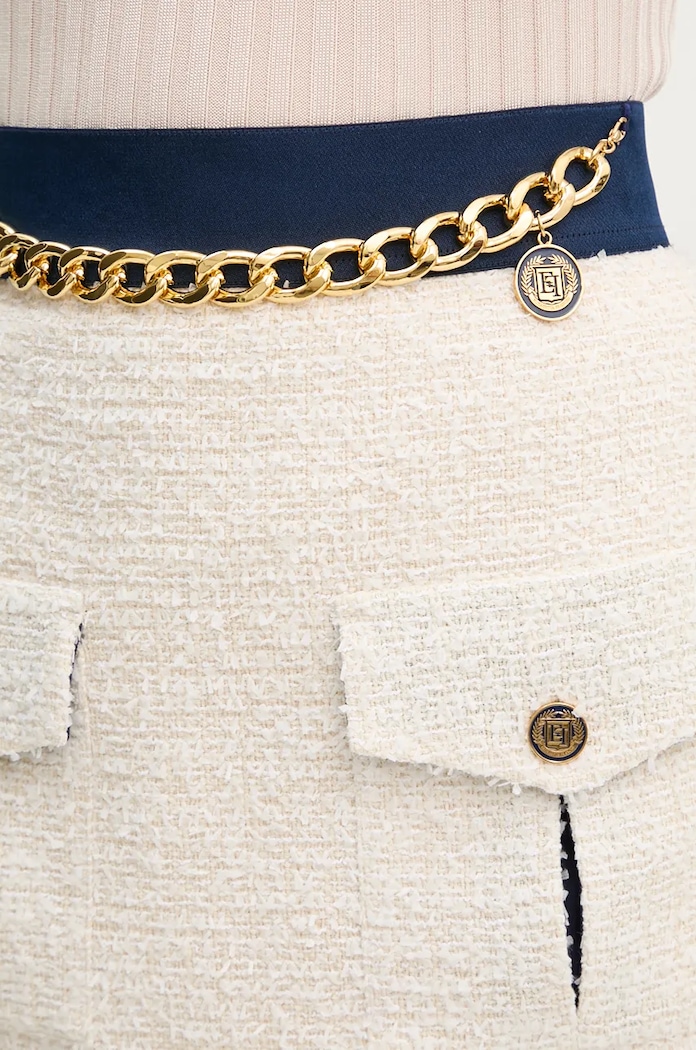 Φούστα Elisabetta Franchi μπεζ GO07447E2