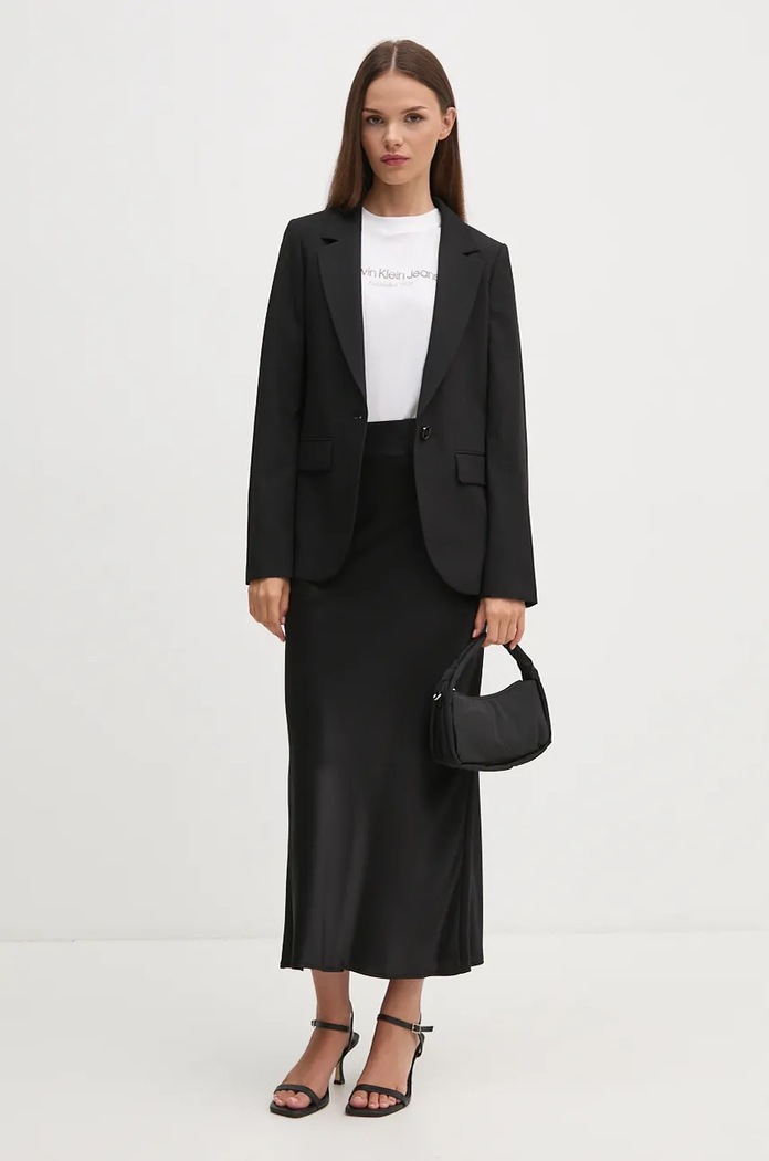 Φούστα Sisley 4RZFL0027 μαύρο AW24