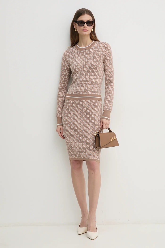 Guess szoknya LISE W4BD53.Z37K0 bézs AW25