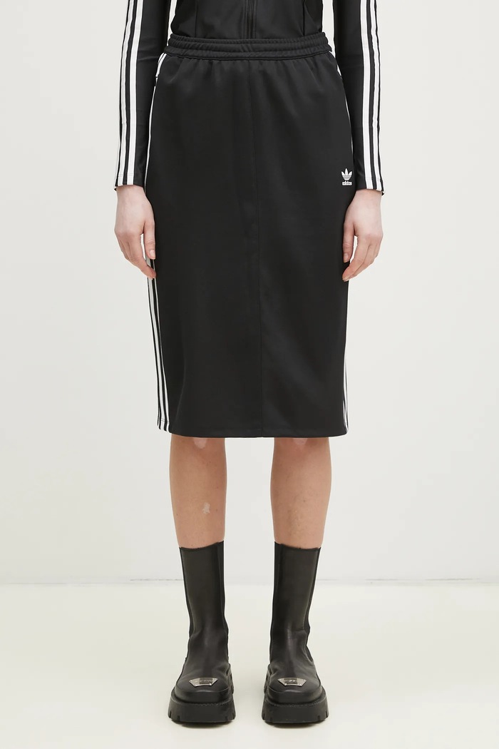 Пола adidas Originals Adicolor Classic 3S Skirt молив черен IW8461