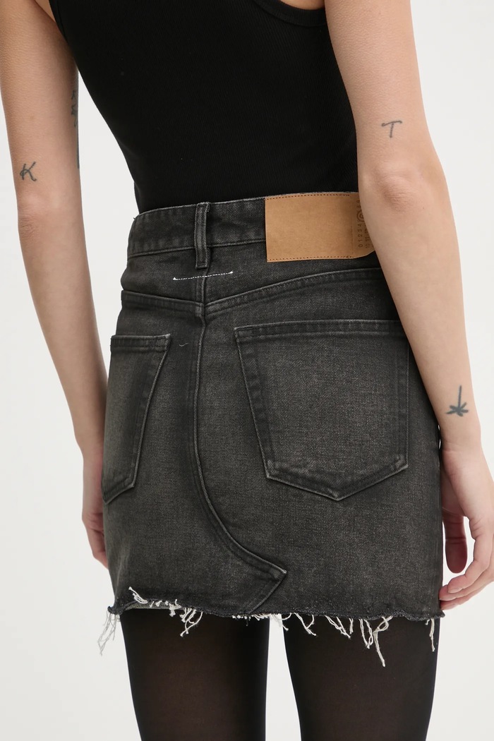 Oblečenie Rifľová sukňa MM6 Maison Margiela S62ME0011.S30848 sivá