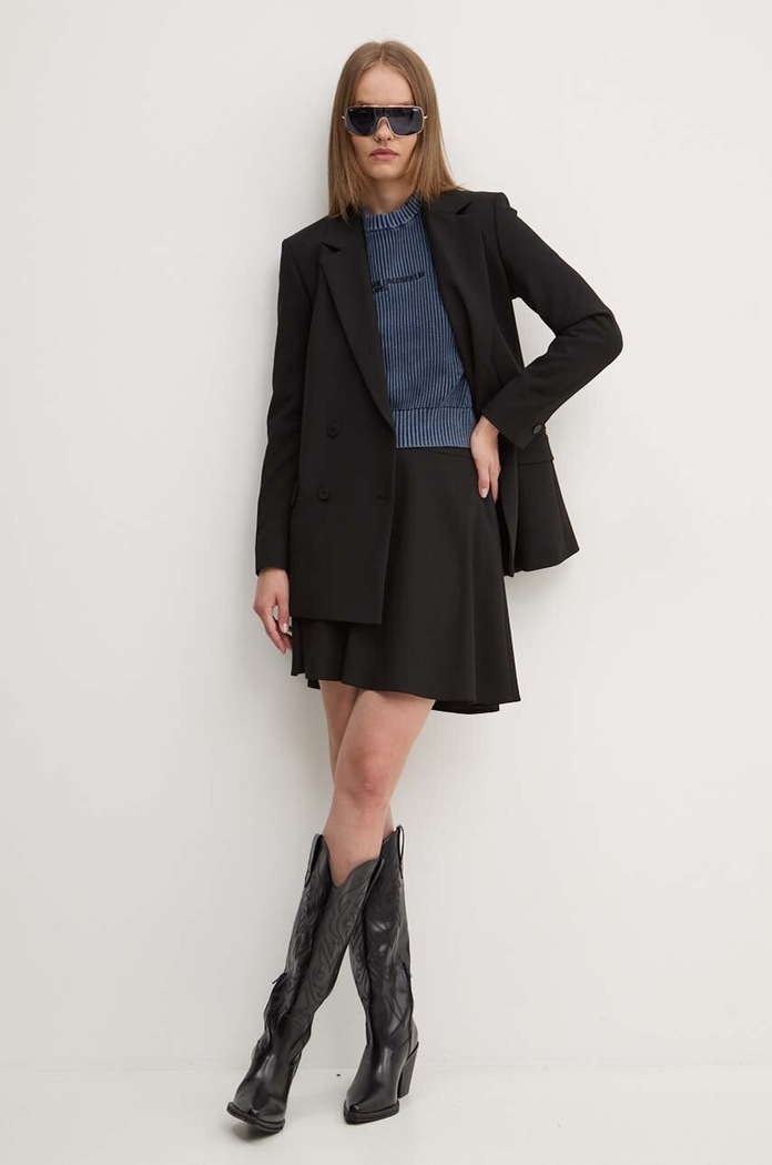 Sukně HUGO 50525889 černá AW24
