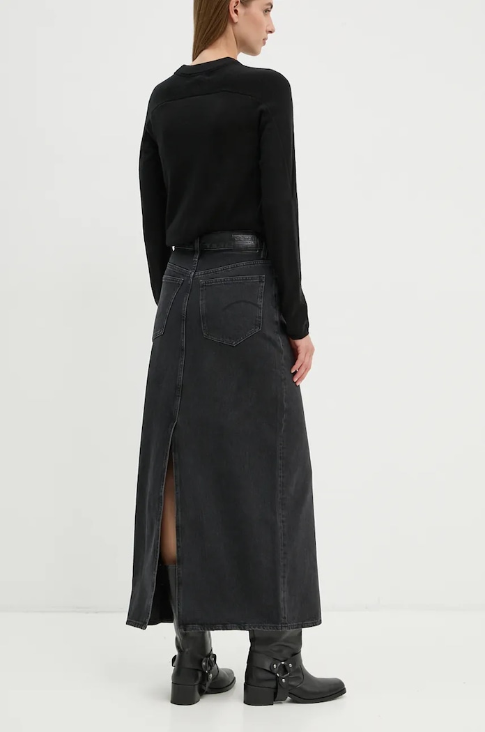 Îmbrăcăminte G-Star fustă din denim D24385.D772 negru