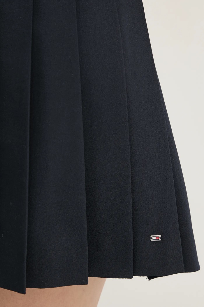 Sukně Tommy Hilfiger námořnická modř WW0WW43626