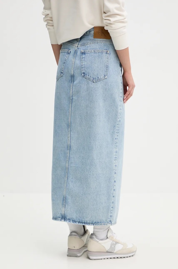 Odzież Calvin Klein Jeans Spódnica jeansowa J20J224054 niebieski