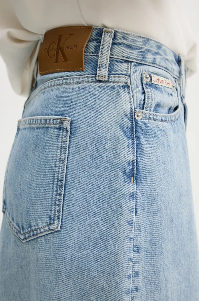Spódnica jeansowa Calvin Klein Jeans J20J224054 niebieski