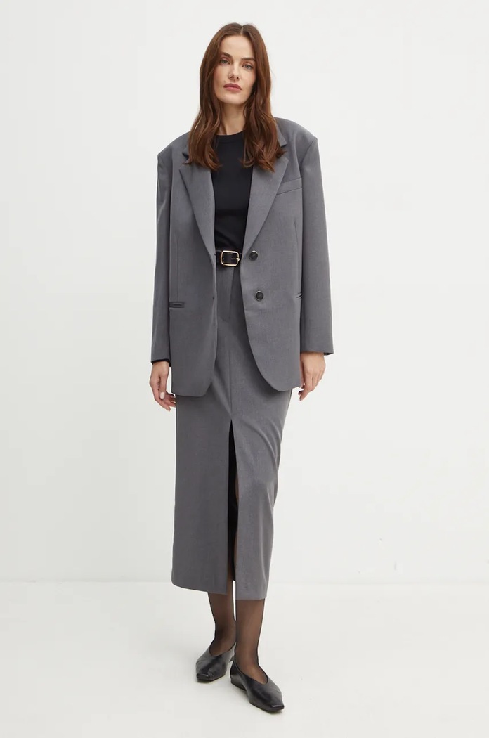 Simona Corsellini Suknja Simona Corsellini A24CPGO006 siva AW24