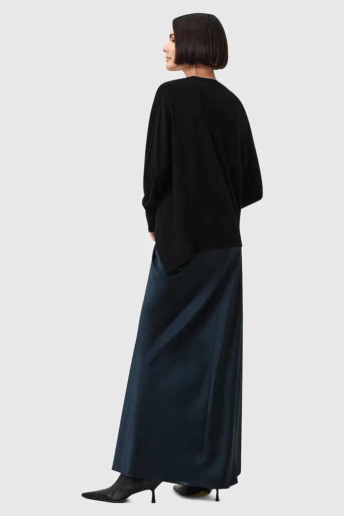 Suknja AllSaints ALEXIA W051RB mornarsko plava