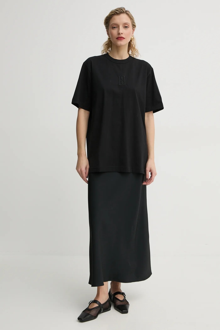 By Malene Birger szoknya BOSHAN Q71875018Z fekete AW24