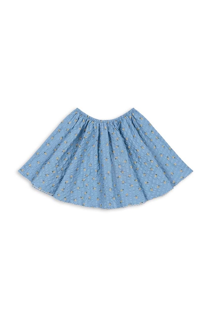 Konges Sløjd spódnica bawełniana dziecięca KIM SKIRT GOTS wzorzyste niebieski KS101548