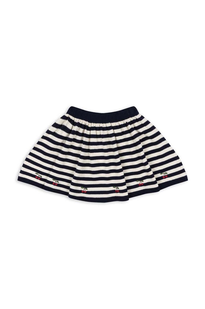 Dječja pamučna haljina Konges Sløjd VENTON KNIT SKIRT GOTS Planet friendly mornarsko plava KS101724