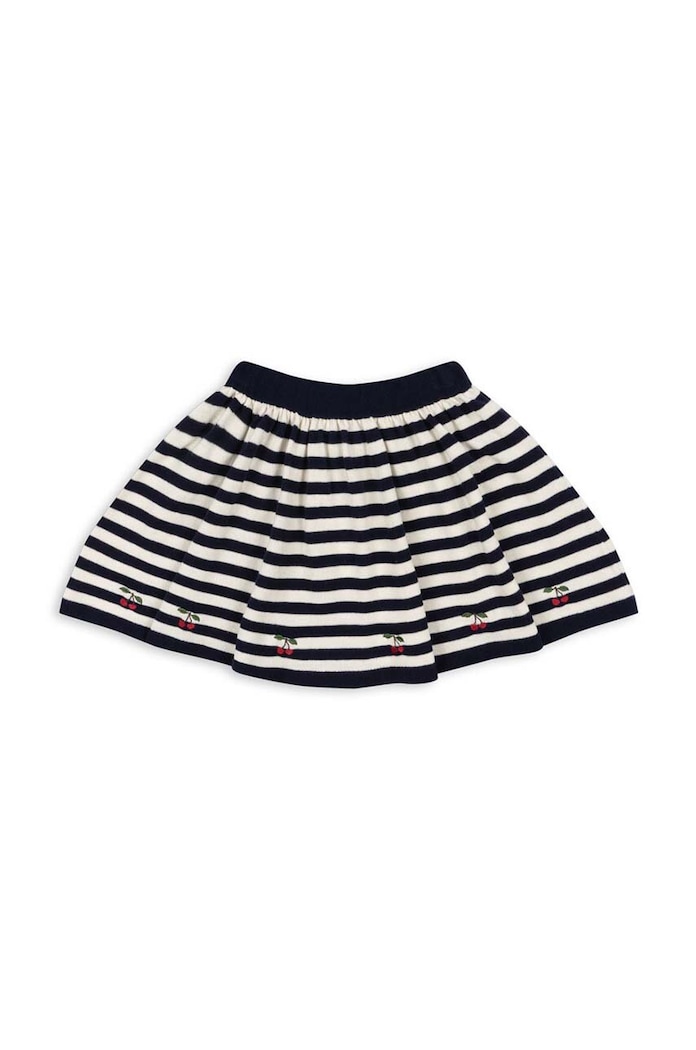 Dječja pamučna haljina Konges Sløjd VENTON KNIT SKIRT GOTS Planet friendly mornarsko plava KS101724