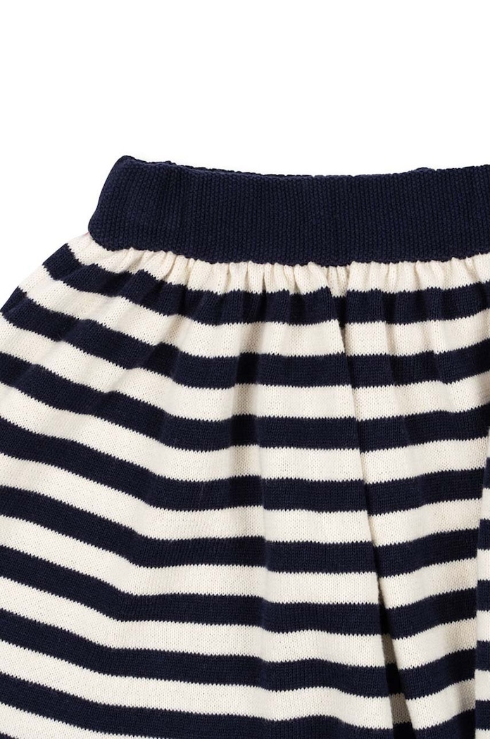 Djevojčice Dječja pamučna haljina Konges Sløjd VENTON KNIT SKIRT GOTS KS101724 mornarsko plava