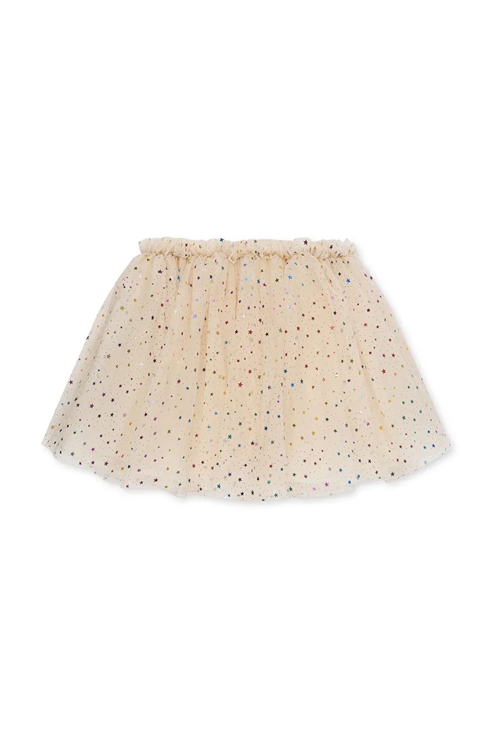 Konges Sløjd spódnica dziecięca FAIRY BALLERINA SKIRT GRS rozkloszowany beżowy KS101968