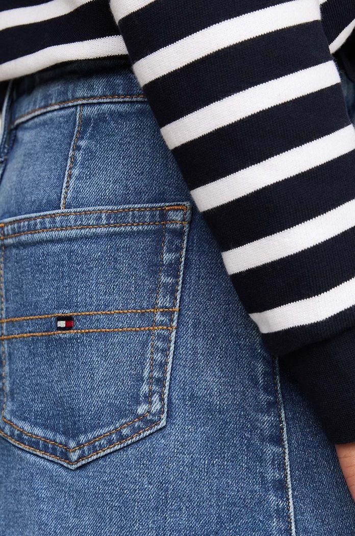 Детска дънкова пола Tommy Hilfiger KG0KG08243.9BYH.104.122