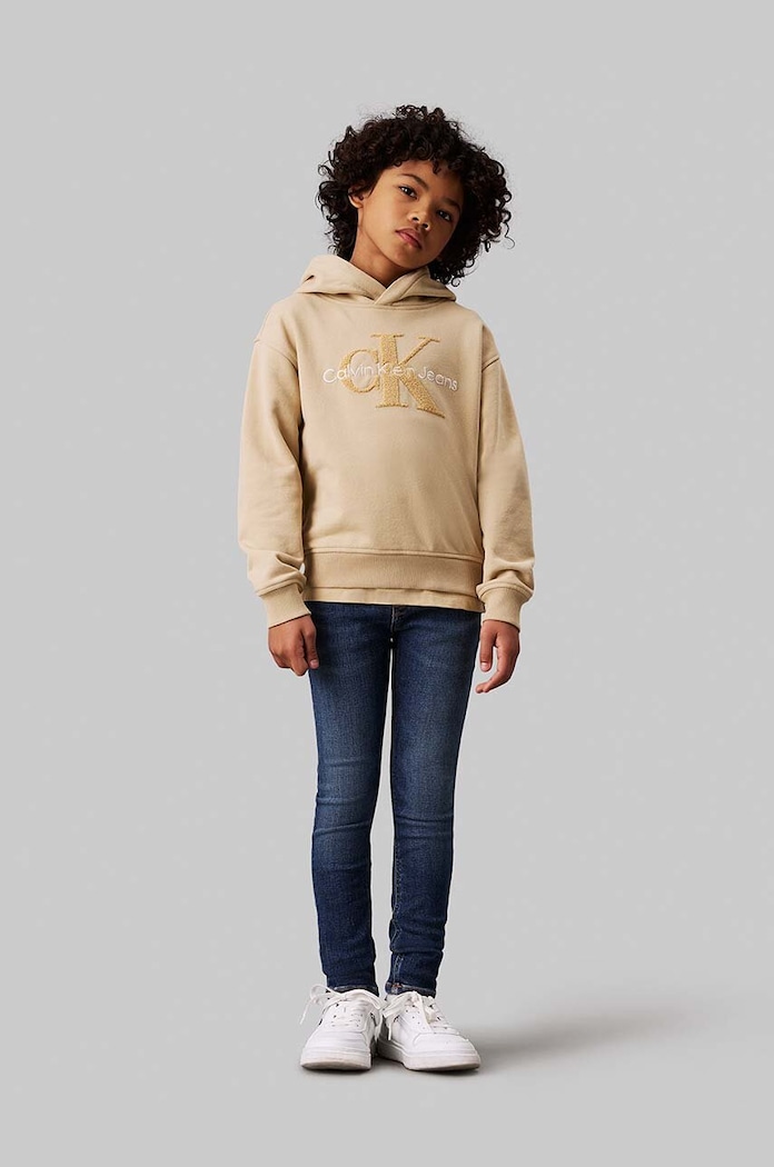 Otroške kavbojke Calvin Klein Jeans SKINNY Prijazno od planeta modra IB0IB02113.9BYH.128.176