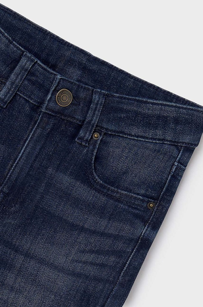 Băieți Mayoral jeans copii jeans slim fit basic 516.7C.Junior.9BYH albastru