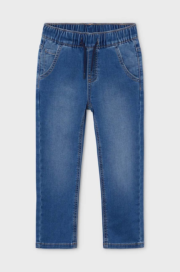 Mayoral Jeans copii soft denim jogger 4531.5D.Mini.9BYH albastru AW24