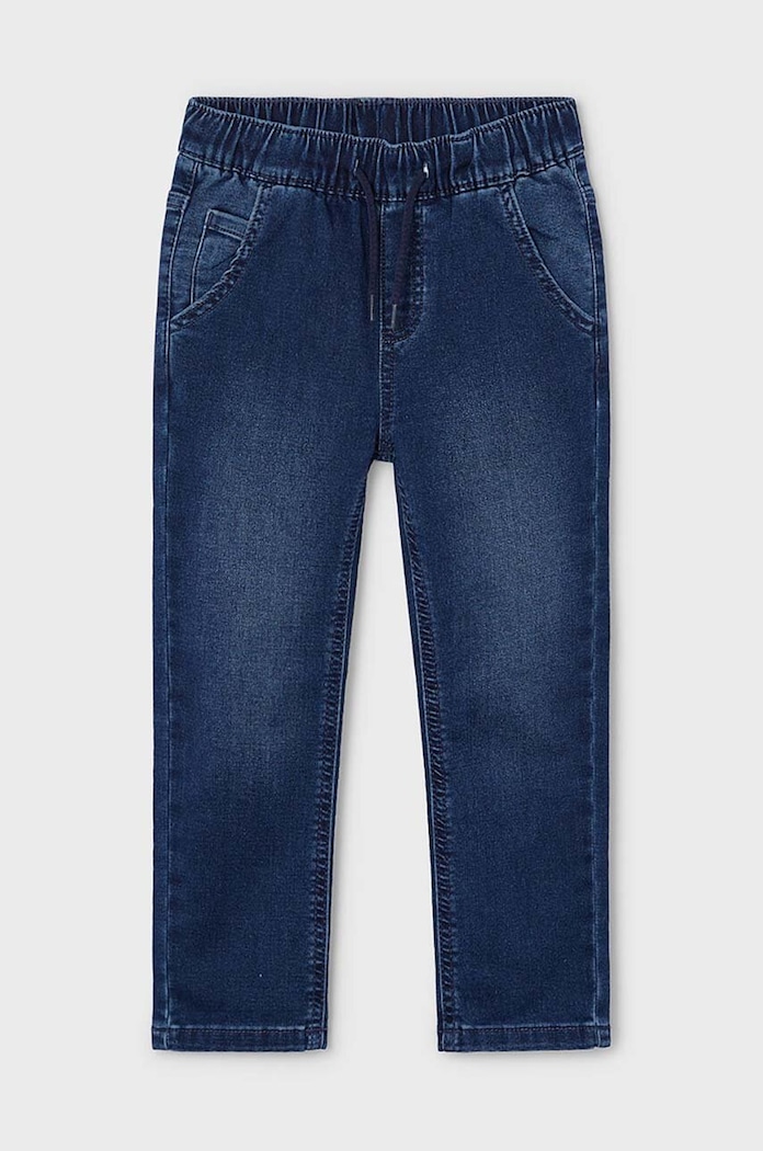 Mayoral Jeans copii soft denim jogger 4531.5D.Mini.9BYH albastru AW24