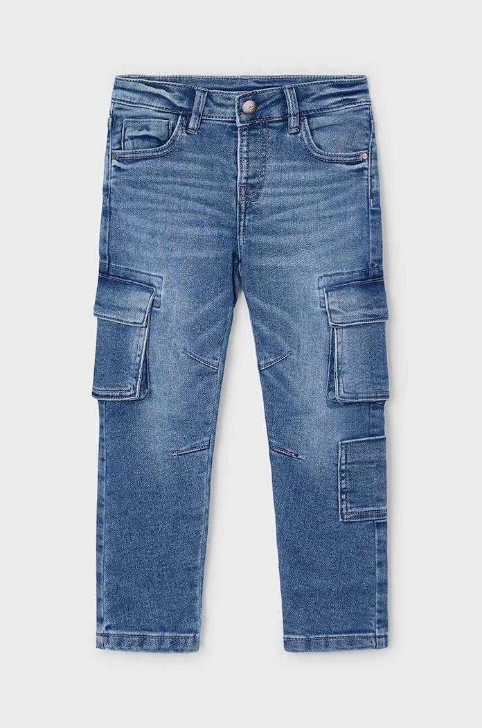 Otroške kavbojke Mayoral cargo denim 4534.5B.Mini.9BYH modra AW24
