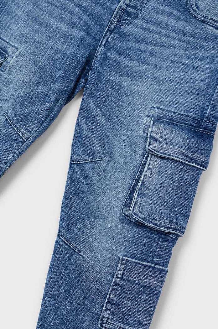 Dečki Otroške kavbojke Mayoral cargo denim 4534.5B.Mini.9BYH modra