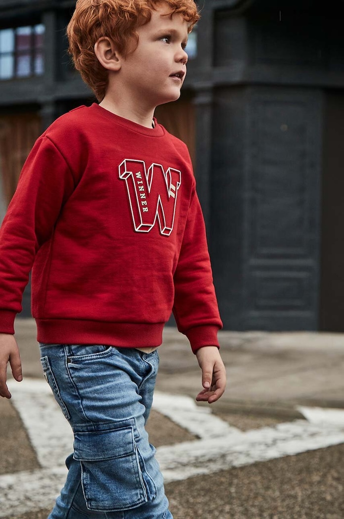 Otroške kavbojke Mayoral cargo denim 4534.5B.Mini.9BYH modra