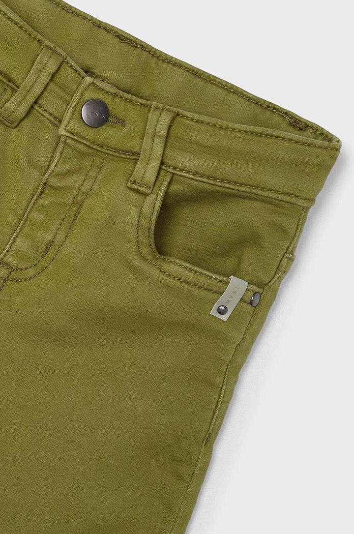 CHLAPEC Dětské kalhoty Mayoral Sponie soft slim fit 4539.5F.Mini.9BYH zelená