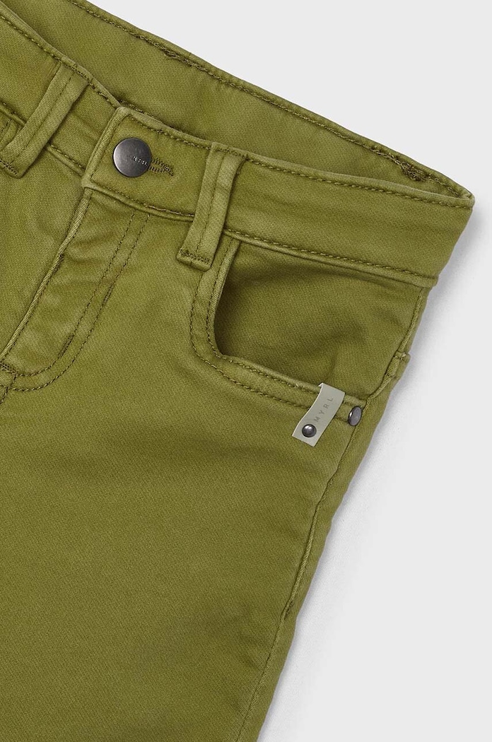 CHLAPEC Dětské kalhoty Mayoral Sponie soft slim fit 4539.5F.Mini.9BYH zelená