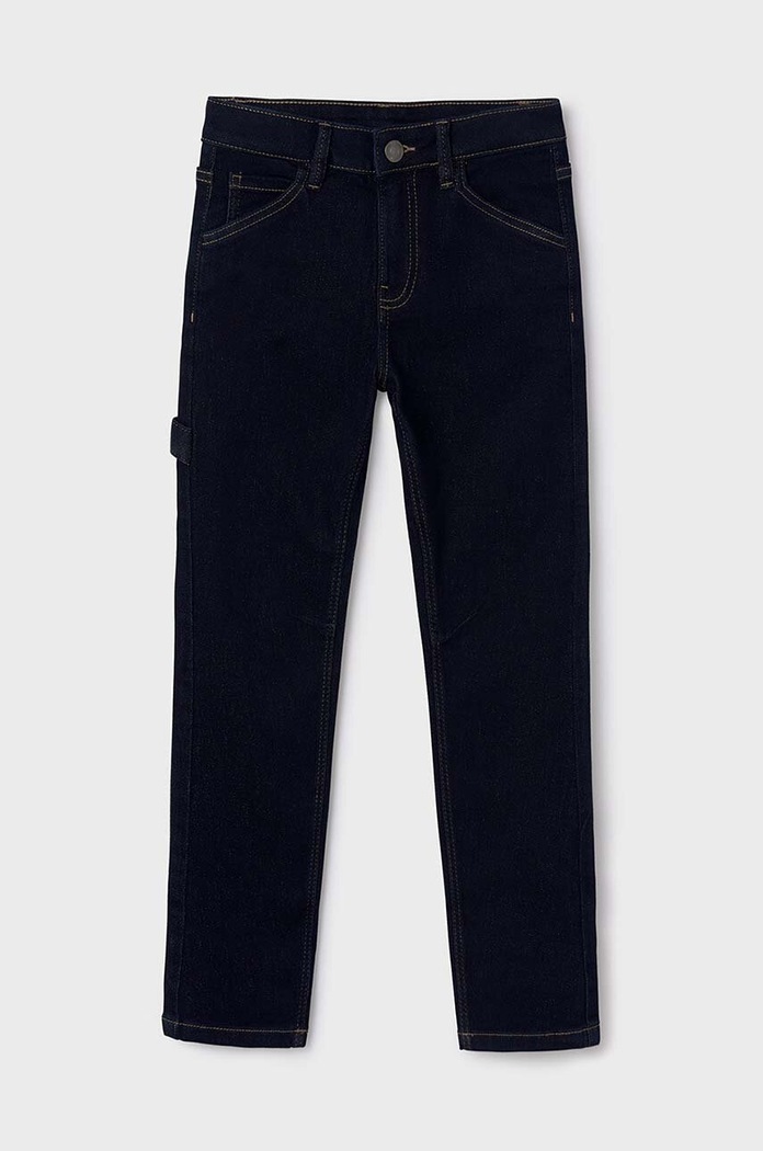 Otroške kavbojke Mayoral soft denim worker 7532.7A.Junior.9BYH mornarsko modra AW24