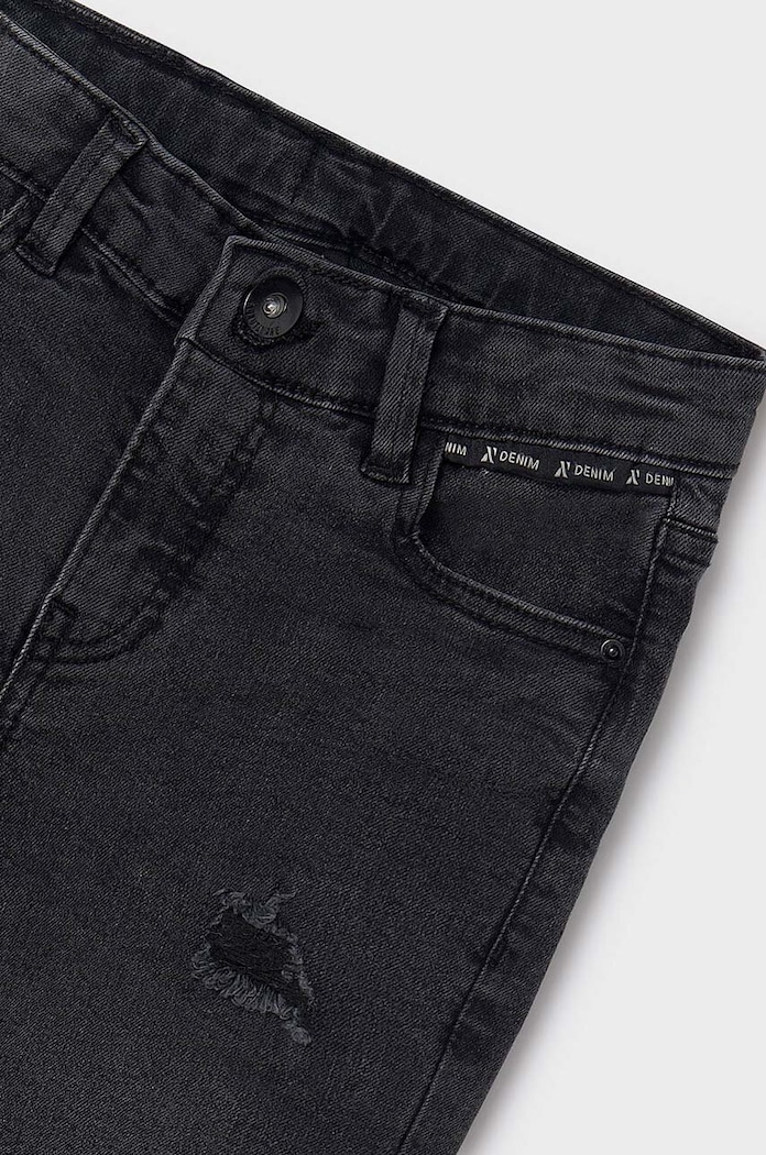 CHLAPEC Dětské rifle Mayoral denim rubbed 7538.7D.Junior.9BYH šedá